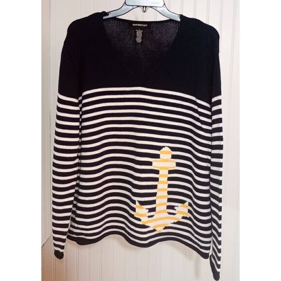 Norton studio nautical motif sweater size large - Picture 1 of 4